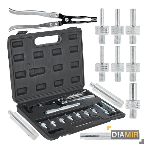 ZESTAW DO MONTAŻU USZCZELNIANIA ZAWORÓW SZCZYPCE DO USZCZELEK WALIZKA GEKO