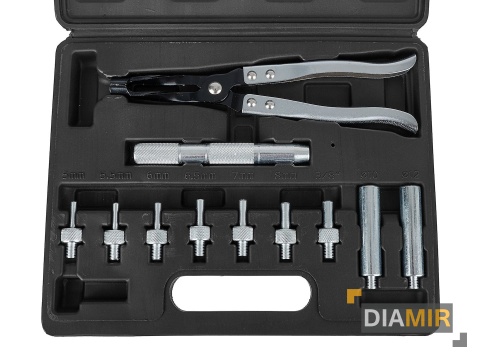 ZESTAW DO MONTAŻU USZCZELNIANIA ZAWORÓW SZCZYPCE DO USZCZELEK WALIZKA GEKO