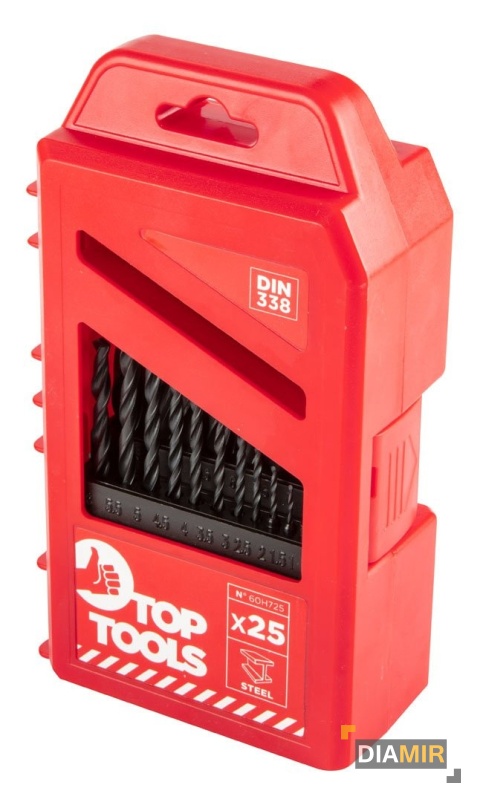 Zestaw 25 szt. WIERTŁA WIERTEŁ WIERTŁO do metalu HSS 1.0-13.0 mm 25 szt.
