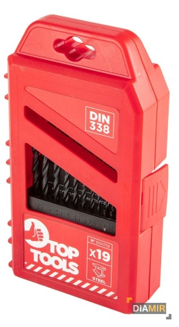 Zestaw 19 szt. WIERTEŁ wiertło Wiertła do metalu HSS 1.0-10.0 mm