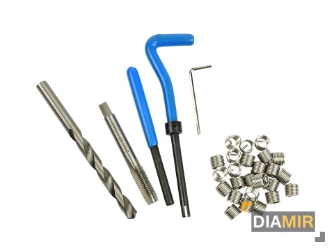 ZESTAW NAPRAWCZY do naprawy REGENERACJI gwintów M8 x 1,25mm HELICOIL