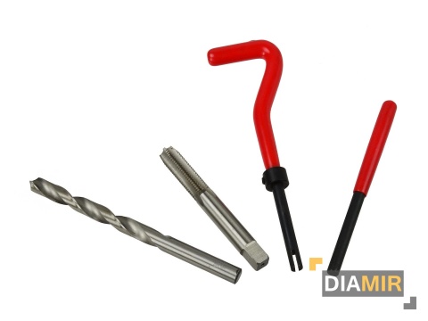 Zestaw do naprawy zerwanych uszkodzonych gwintów M5-M12 131el.