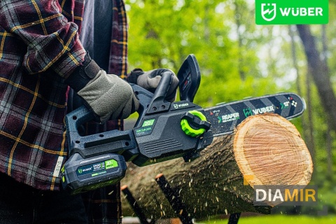 AKUMULATOROWA PILARKA PIŁA ŁAŃCUCHOWA DO DREWNA GAŁĘZIÓWKA 2X AKU WUBER