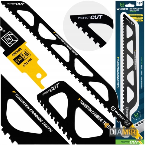 BRZESZCZOTY DO PIŁY SZABLASTEJ NÓŻ DO WYRZYNARKI DO BETONU CEGIEŁ 18" WUBER