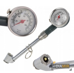 CIŚNIENIOMIERZ z manometrem DO KÓŁ SAMOCHODÓW CIĘŻAROWYCH 0,5 - 7,5 bar