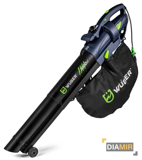 DMUCHAWA ELEKTRYCZNA DO LIŚCI OGRODOWA 3000 W 35 L ROZDRABNIACZ ODKURZACZ