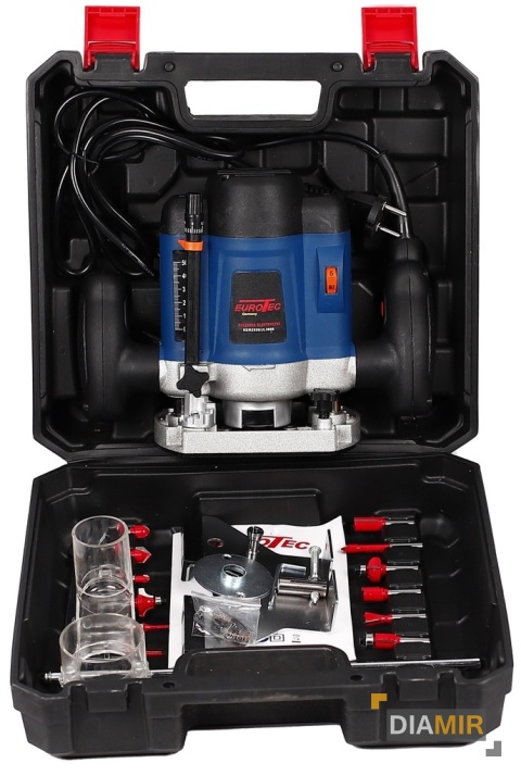 FREZARKA GÓRNOWRZECIONOWA DO DREWNA + FREZY WALIZKA ZESTAW MOCNA 2550W FREZ