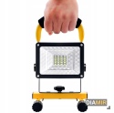 HALOGEN LAMPA ROBOCZA PRZENOŚNA MOCNY NAŚWIETLACZ BUDOWLANY AKUMULATOR 50W