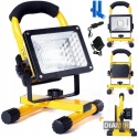 HALOGEN LAMPA ROBOCZA PRZENOŚNA MOCNY NAŚWIETLACZ BUDOWLANY AKUMULATOR 50W