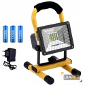HALOGEN LAMPA ROBOCZA PRZENOŚNA MOCNY NAŚWIETLACZ BUDOWLANY AKUMULATOR 50W
