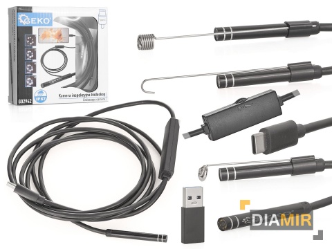 KAMERA INSPEKCYJNA ENDOSKOPOWA 2 m endoskop android USB LED 5,5 mm