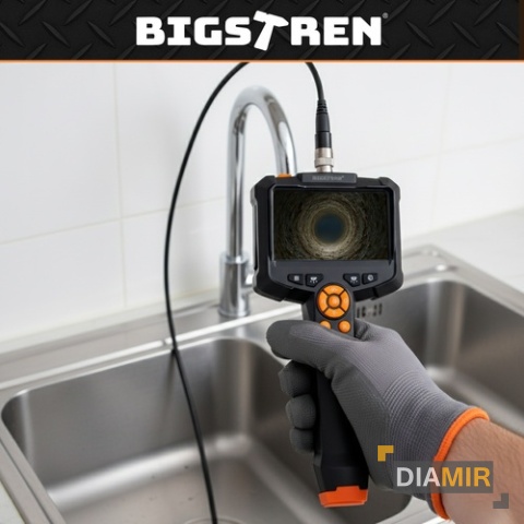 KAMERA INSPEKCYJNA ENDOSKOPOWA 5m IP67 Full HD 8 LED ENDOSKOP BEZPRZEWODOWY