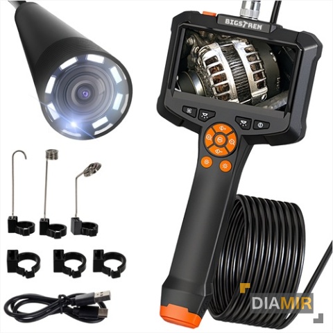 KAMERA INSPEKCYJNA ENDOSKOPOWA 5m IP67 Full HD 8 LED ENDOSKOP BEZPRZEWODOWY