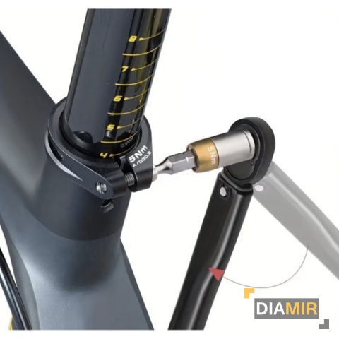 Klucz dynamometryczny BIGSTREN do kół 1/4 " 2-24 Nm z blokadą i etui