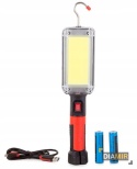 LAMPA LATARKA WARSZTATOWA GARAŻOWA KANAŁOWA HAK LED AKUMULATOROWA MAGNES XL