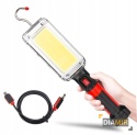 LAMPA LATARKA WARSZTATOWA GARAŻOWA KANAŁOWA HAK LED AKUMULATOROWA MAGNES XL