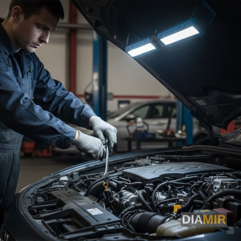 LAMPA WARSZTATOWA Z MAGNESEM SKŁADANA LED COB Z HAKIEM 10W 1000lm 4000mAh