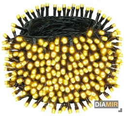 LAMPKI CHOINKOWE BIAŁE CIEPŁE 37 m 500 LED lampek OŚWIETLENIE 8 TRYBÓW