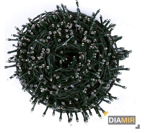 LAMPKI CHOINKOWE BIAŁE CIEPŁE 37 m 500 LED lampek OŚWIETLENIE 8 TRYBÓW