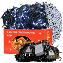 LAMPKI CHOINKOWE BIAŁE ZIMNE 37 m 500 LED lampek OŚWIETLENIE 8 TRYBÓW