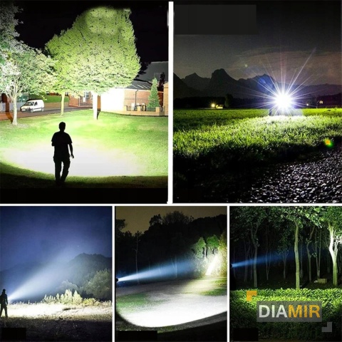 LATARKA TAKTYCZNA LED XHP90 ZOOM CREE MOCNA WOJSKOWA AKUMULATOROWA USB