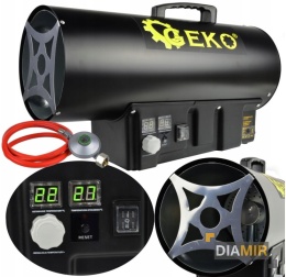 NAGRZEWNICA DMUCHAWA GAZOWA 40kW GEKO Z REDUKTOREM I TERMOSTATEM