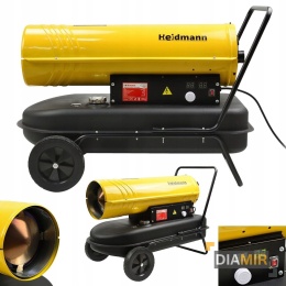 NAGRZEWNICA SPALINOWA OLEJOWA 25 KW DMUCHAWA 2500W TERMOSTAT LCD +