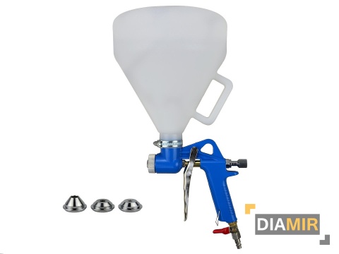 PISTOLET do malowania TYNKOWNICA pneumatyczna 4 BAR 3 x dysza 4/6/8mm
