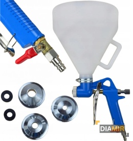 PISTOLET do malowania TYNKOWNICA pneumatyczna 4 BAR 3 x dysza 4/6/8mm