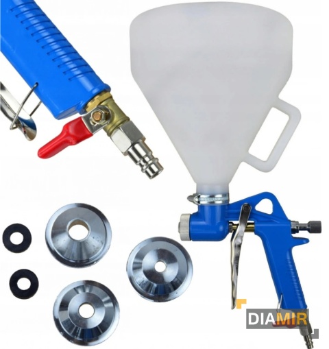 PISTOLET do malowania TYNKOWNICA pneumatyczna 4 BAR 3 x dysza 4/6/8mm