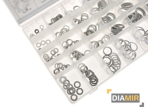 PODKŁADKI ALUMINIOWE ZESTAW PODKŁADEK ALUMINIOWYCH 300 szt