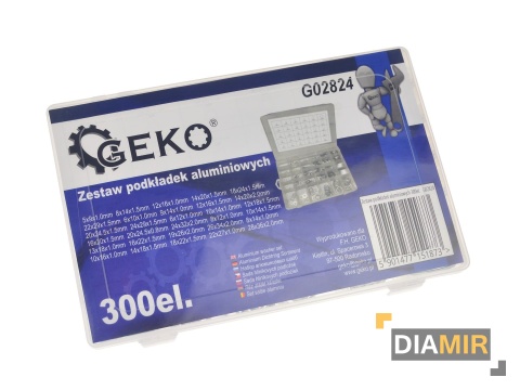 PODKŁADKI ALUMINIOWE ZESTAW PODKŁADEK ALUMINIOWYCH 300 szt