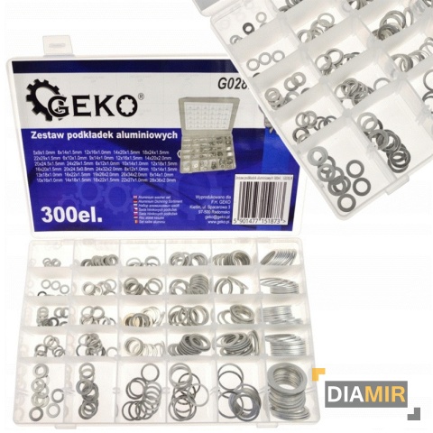 PODKŁADKI ALUMINIOWE ZESTAW PODKŁADEK ALUMINIOWYCH 300 szt