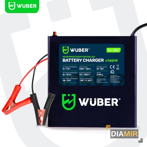 PROSTOWNIK MIKROPROCESOROWY 6/8/12/14/16/24V ŁADOWARKA AKUMULATOROWA 10A