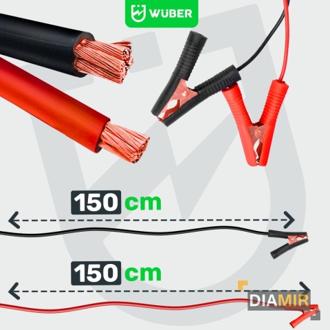 PROSTOWNIK AKUMULATOROWY 10A SAMOCHODOWY 6-150AH DO ŁADOWANIA 12V 24V WUBER