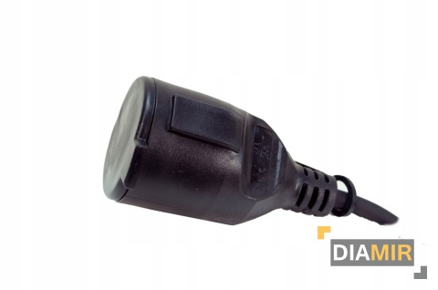 PRZEDŁUŻACZ UNIWERSALNY 20m CZARNY 16A Z ZABEZPIECZENIEM BAVARIA