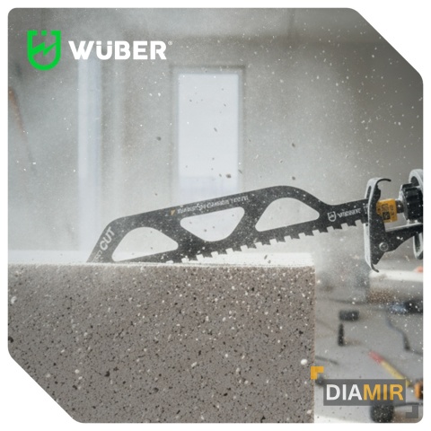 BRZESZCZOTY DO PIŁY SZABLASTEJ NÓŻ DO WYRZYNARKI DO BETONU CEGIEŁ 12" WUBER