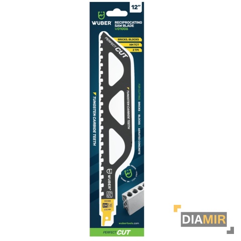 BRZESZCZOTY DO PIŁY SZABLASTEJ NÓŻ DO WYRZYNARKI DO BETONU CEGIEŁ 12" WUBER
