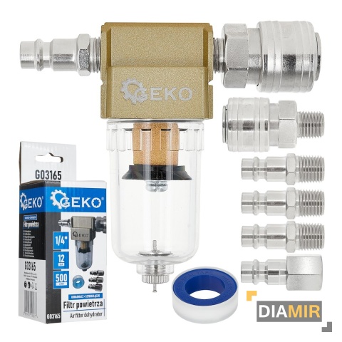 FILTR POWIETRZA ODWADNIACZ 1/4" SZYBKOZŁĄCZKI DO KOMPRESORA SPRĘŻARKI