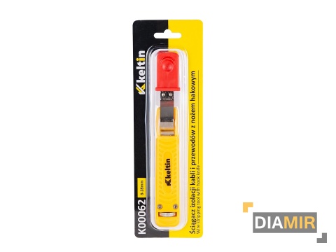 ŚCIĄGACZ DO IZOLACJI DO PRZEWODÓW OKRĄGŁYCH REGULOWANY 8-28MM Z NOŻEM HAK