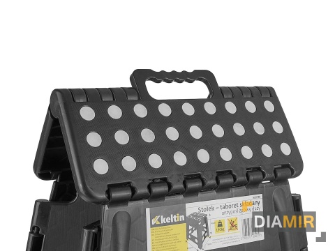 Stołek warsztatowy taboret składany antypoślizgowy duży 150kg 39 cm