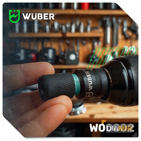 Szybkozłączny ADAPTER UDAROWY z 1/2 " na 1/4 " 50 mm przejściówka Wuber