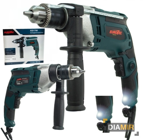 WIERTARKA UDAROWA Z UDAREM 230 V 1700 W REGULACJA OBROTÓW UCHWYT 13 mm LED