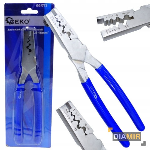 ZACISKARKA praska do kabli TULEJEK końcówek 0,5-16 mm2