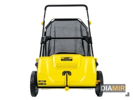 ZBIERACZ ZAMIATARKA RĘCZNA DO LIŚCI TRAWY KOSTKI CHODNIKA 53cm KOSZ 100L