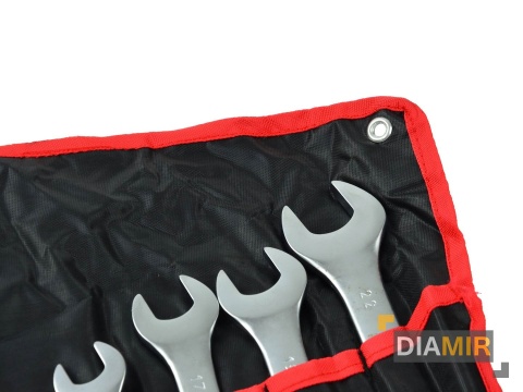 ZESTAW KLUCZE PŁASKO OCZKOWE SATYNA 6-22 mm 12EL. CRV PŁACHTA