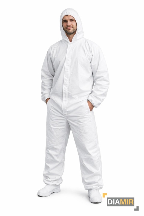 KOMBINEZON LAKIERNICZY OCHRONNY MALARSKI DO OPRYSKÓW 55g TYP 5/6 XL