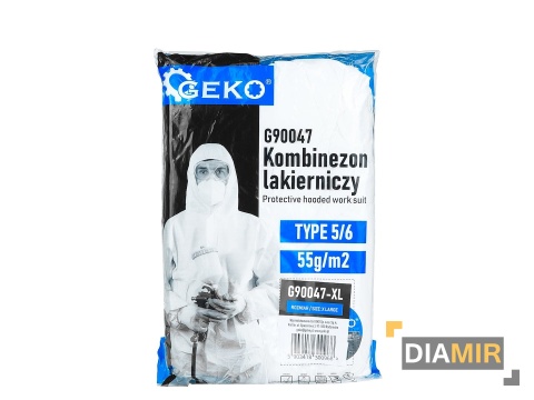 KOMBINEZON LAKIERNICZY OCHRONNY MALARSKI DO OPRYSKÓW 55g TYP 5/6 XL