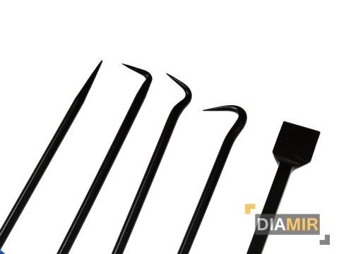 KOMPLET GROTÓW-HAKÓW I SKROBAKÓW 9 ELEMENTÓW DEMONTAŻ ORINGÓW