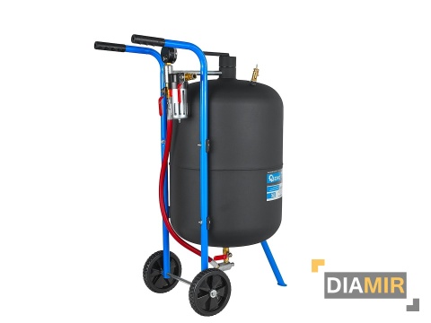MOBILNA PIASKARKA SYFONOWA CIŚNIENIOWA 76L + 4 DYSZE CE